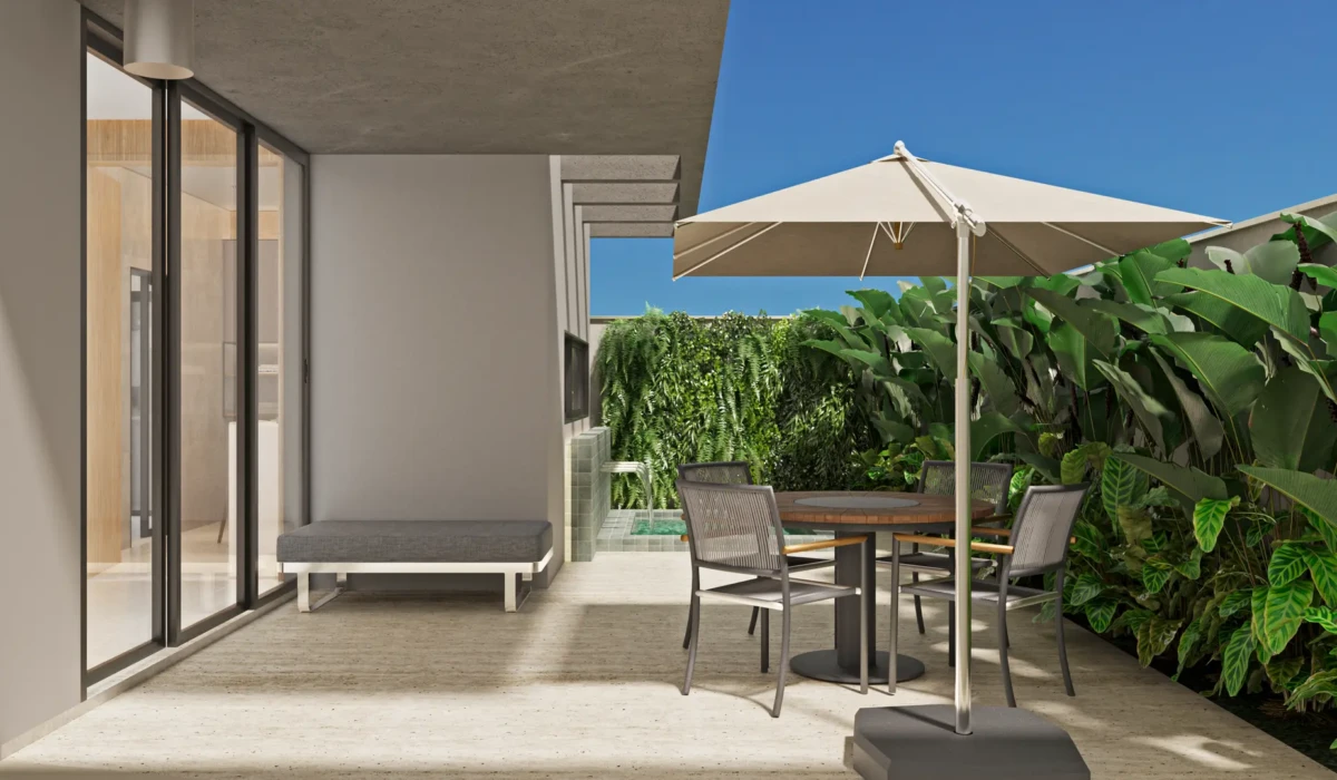 Planta 160m² - Área externa