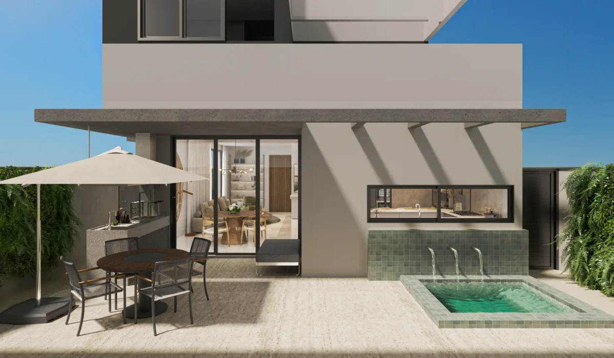 Planta 160m² - Área externa