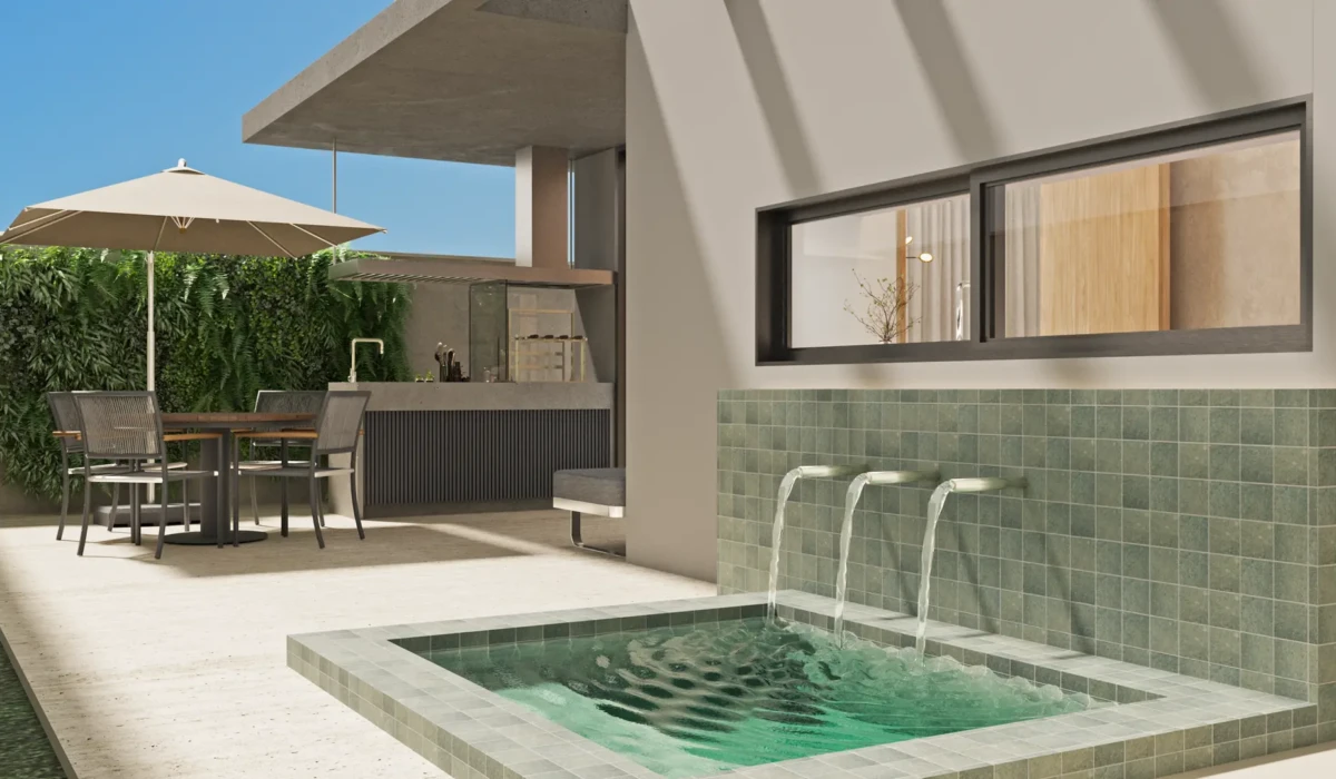 Planta 160m² - Área externa