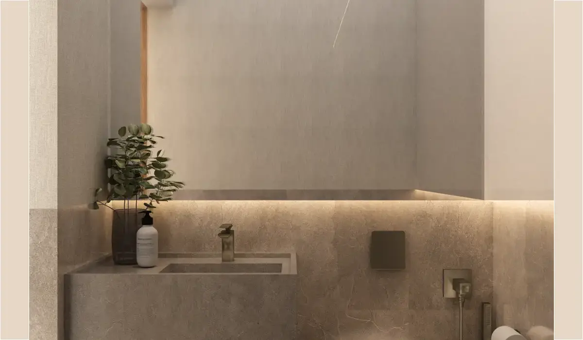 Planta 160m² - Lavabo