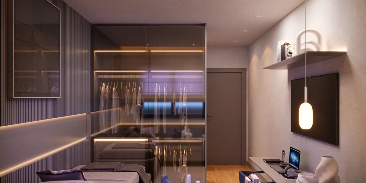 Planta 180m² - Quarto Masculino