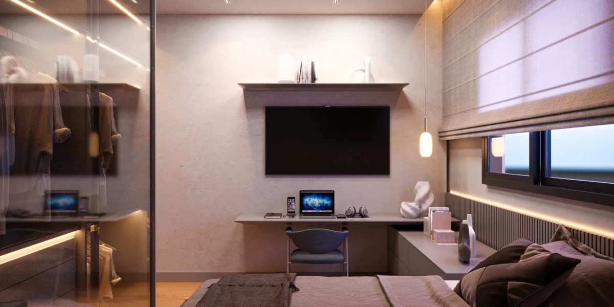 Planta 180m² - Quarto Masculino