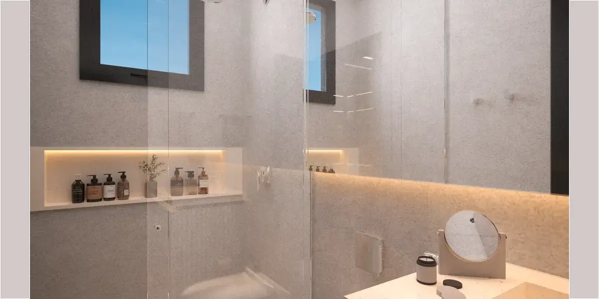 Planta 200m² - Banheiro (Suíte Feminina)