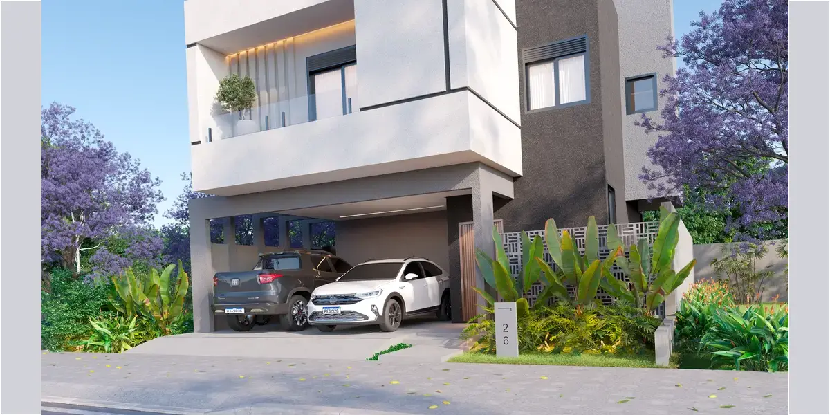 Planta 200m² - Fachada Lateral