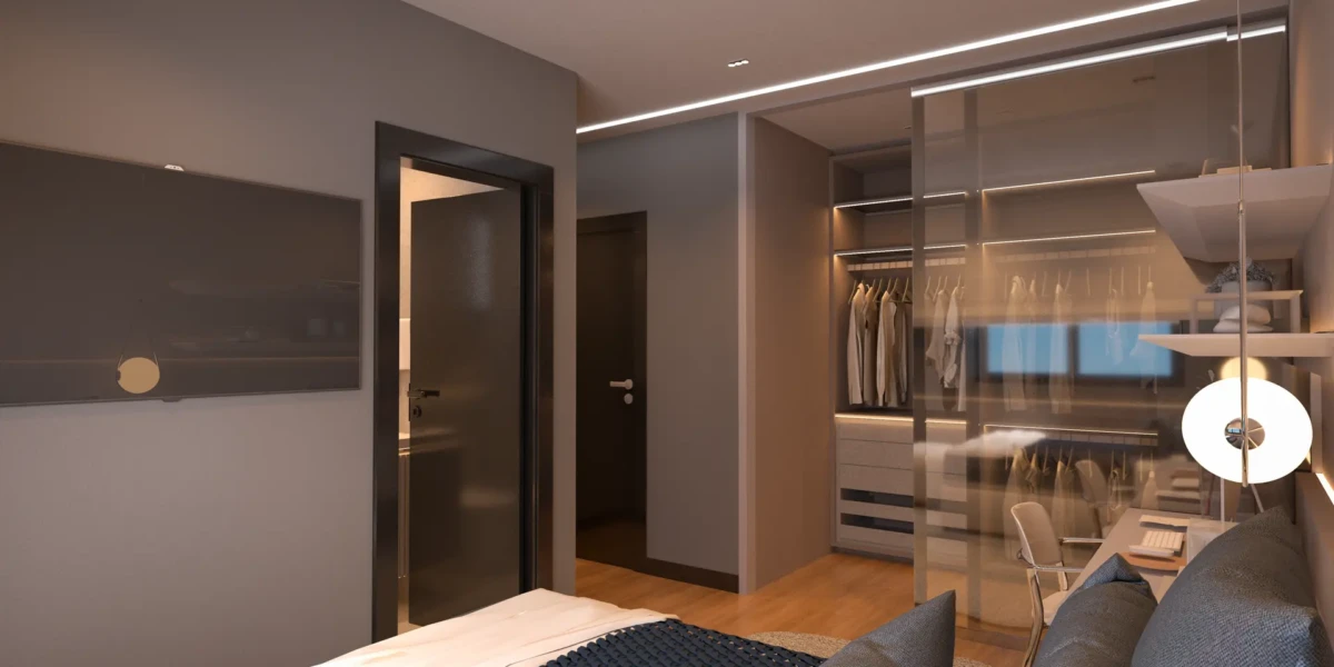 Planta 200m² - Quarto Feminino