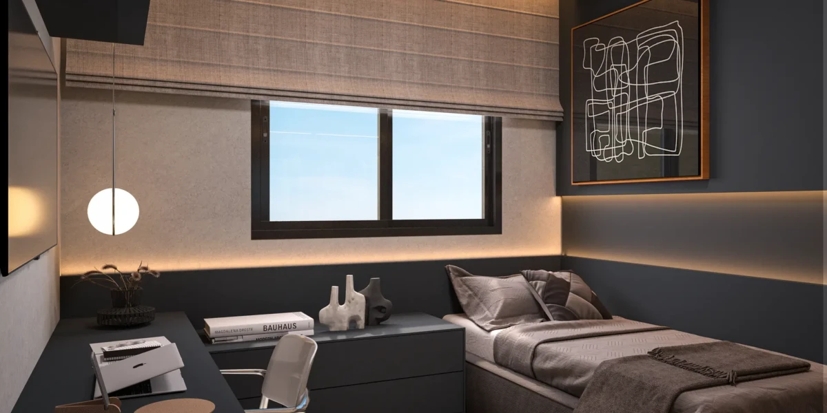 Planta 200m² - Suíte Masculina